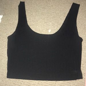 Black crop top